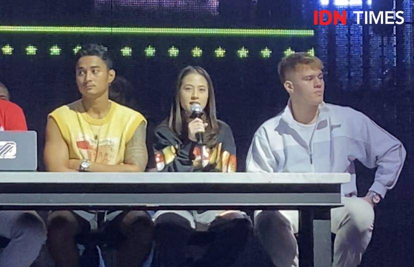 Adhisty Zara jadi woman fighter di Superstar Knockout (IDN Times/Rani Asnurida)