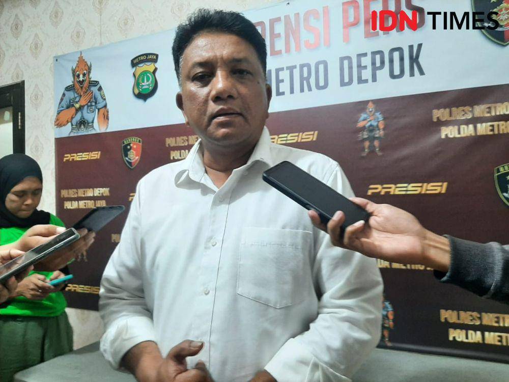 Wakasat Reskrim Polres Metro Depok, AKP Markus Simaremare saat ditemui IDNTimes. (IDNTimes/Dicky)
