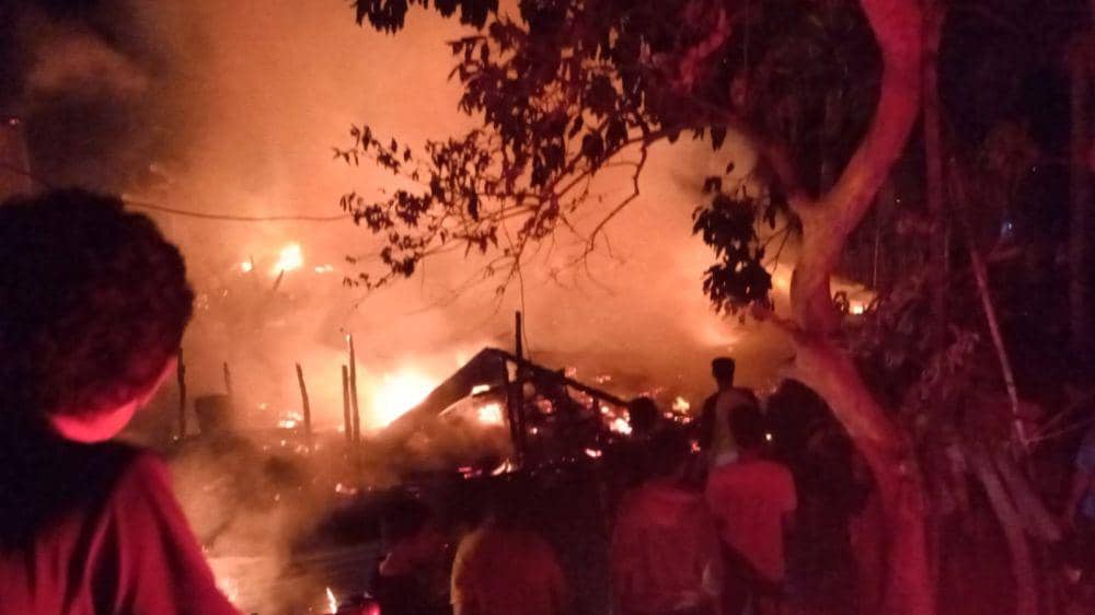 Foto kondisi rumah warga usai ludes dibakar api (Dok/Istimewa)
