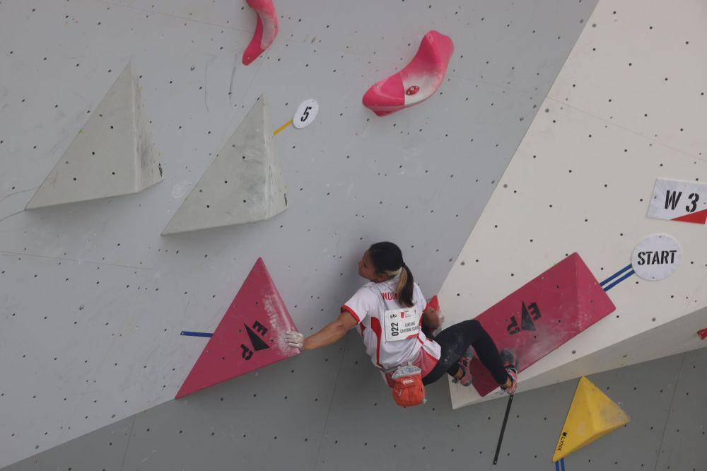 Sukma Lintang Cahyani di Kualifikasi zona Asia (Asian Qualifier) IFSC 2023 (dok.FPTI/Hendra Nurdiansyah)