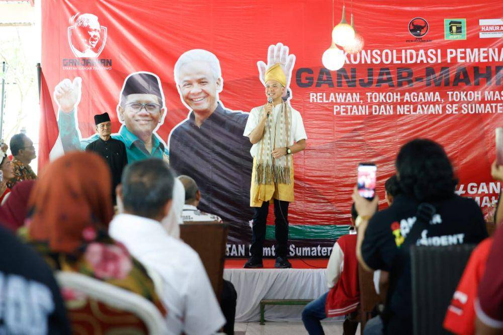 Ganjar Pranowo melakukan safari politik Kabupaten Deli Serdang, Sumatra Utara (Sumut), pada Jumat (10/11/2023) (IDN TImes/Istimewa)