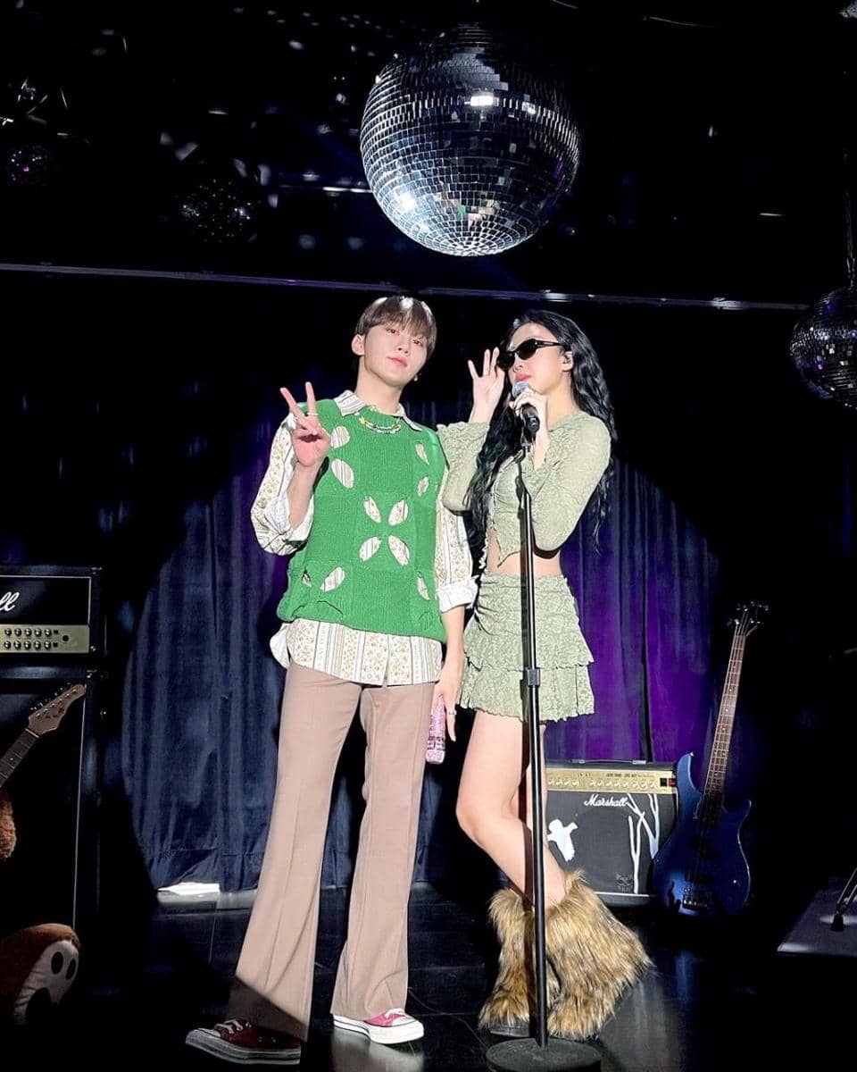 padu padan knitwear ala Seungkwan SEVENTEEN (instagram.com/pledis_boos)