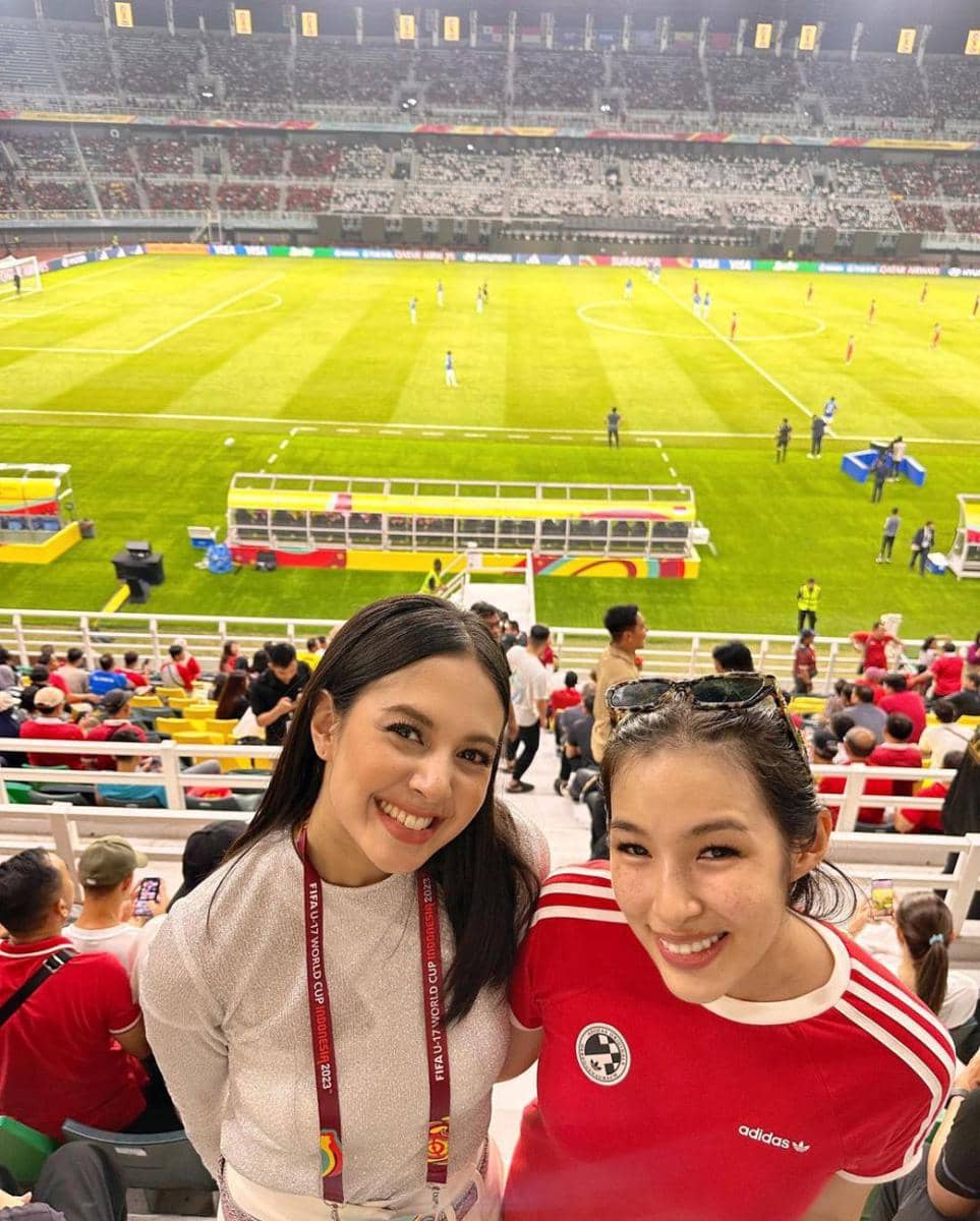 potret Arnold Poernomo nonton Piala Dunia U-17 (instagram.com/tiffanysoetanto)