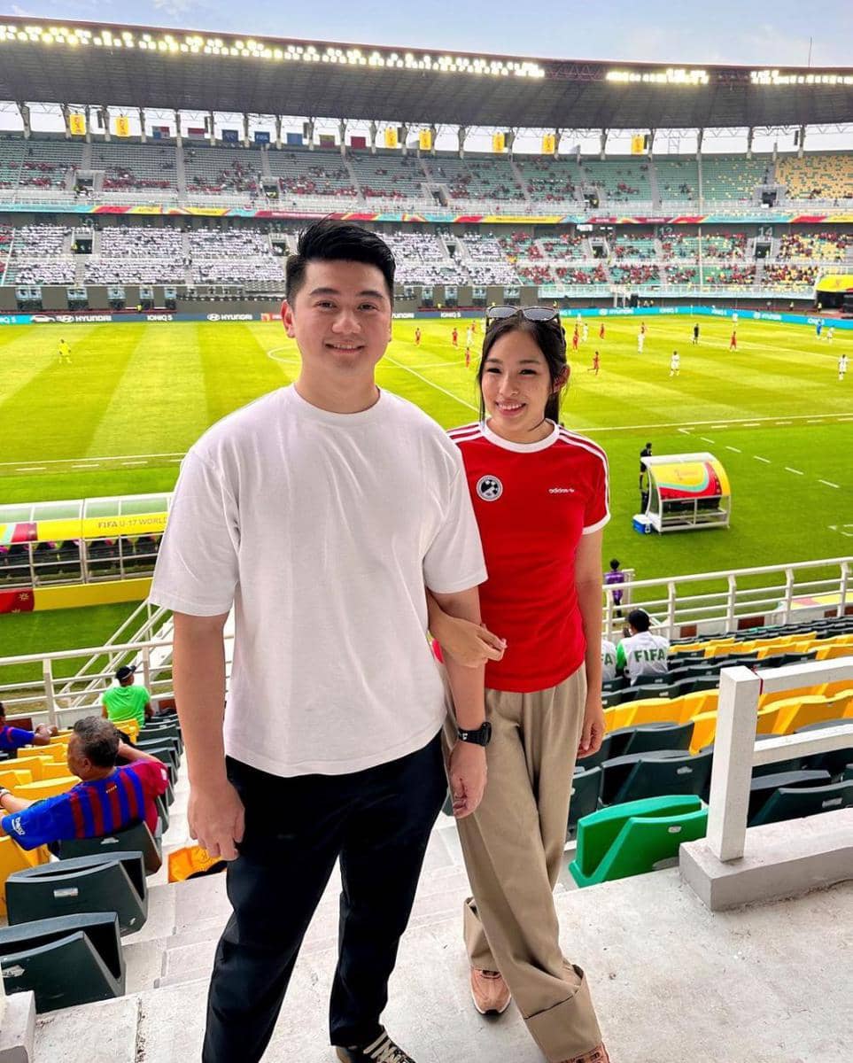 potret Arnold Poernomo nonton Piala Dunia U-17 (instagram.com/tiffanysoetanto)
