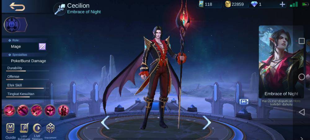 potret hero Cecilion (dok. Moonton/Mobile Legends)