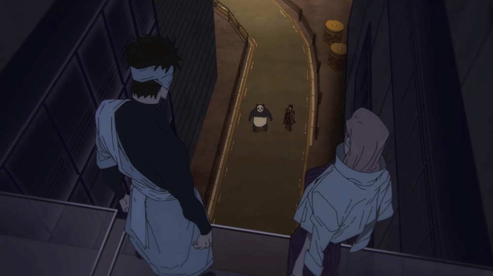 Panda dan Kusakabe dikepung (dok. MAPPA/ Jujutsu Kaisen Season 2)