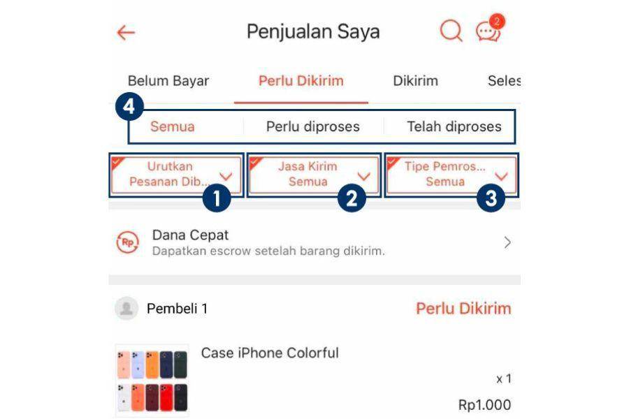 ilustrasi cara melacak paket Shopee via aplikasi (dok. Shopee)