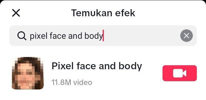 ilustrasi efek pixel face and body di TikTok (Dok. Pribadi/Muti'ah Nur Rahmah)