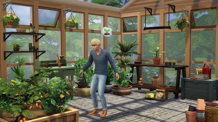 ilustrasi Sim saat menjalankan hobinya (dok. EA/The Sims 4)