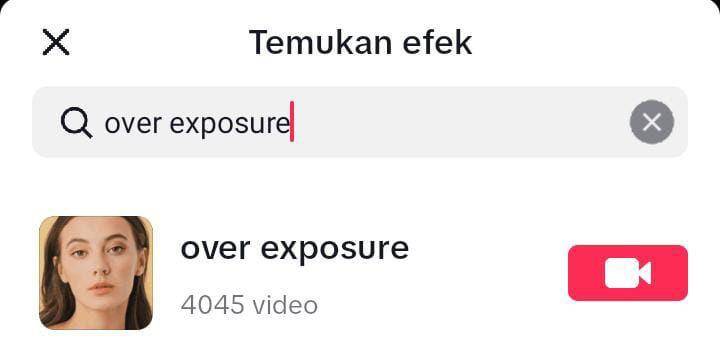 ilustrasi efek over exposure di TikTok (Dok. Pribadi/Muti'ah Nur Rahmah)