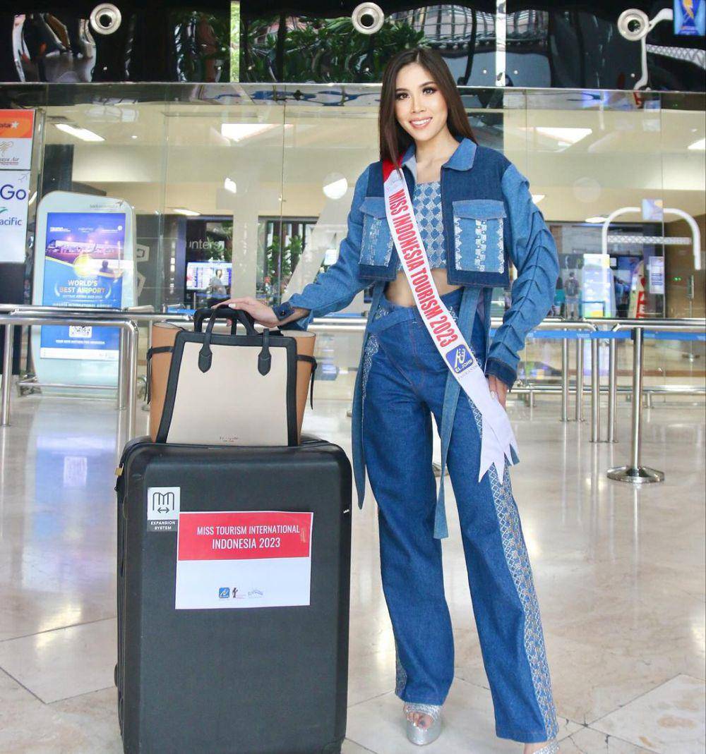 Potret Wakil Indonesia Berangkat ke Miss Tourism International 2023 (Instagram.com/tania.saputra)