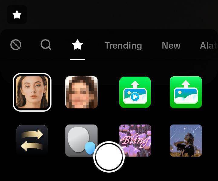 ilustrasi halaman filter favorite di TikTok (Dok. Pribadi/Muti'ah Nur Rahmah)