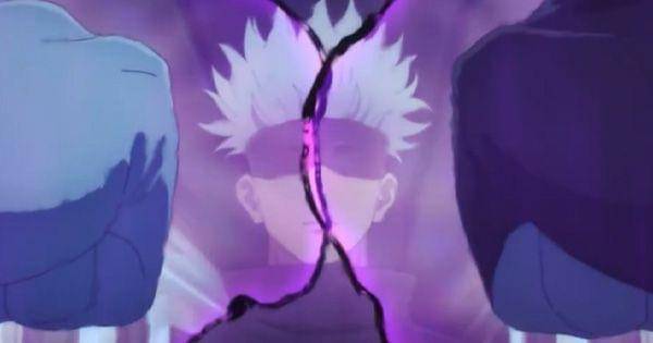 Jogo dan Hanami mengarahkan serangan Domain Amplification ke Gojo ( Dok. Mappa / Jujutsu Kaisen 2 )