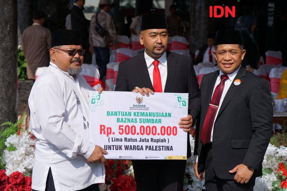 Pemprov Sumbar Salurkan Donasi Rp2,4 Miliar untuk Rakyat Palestina