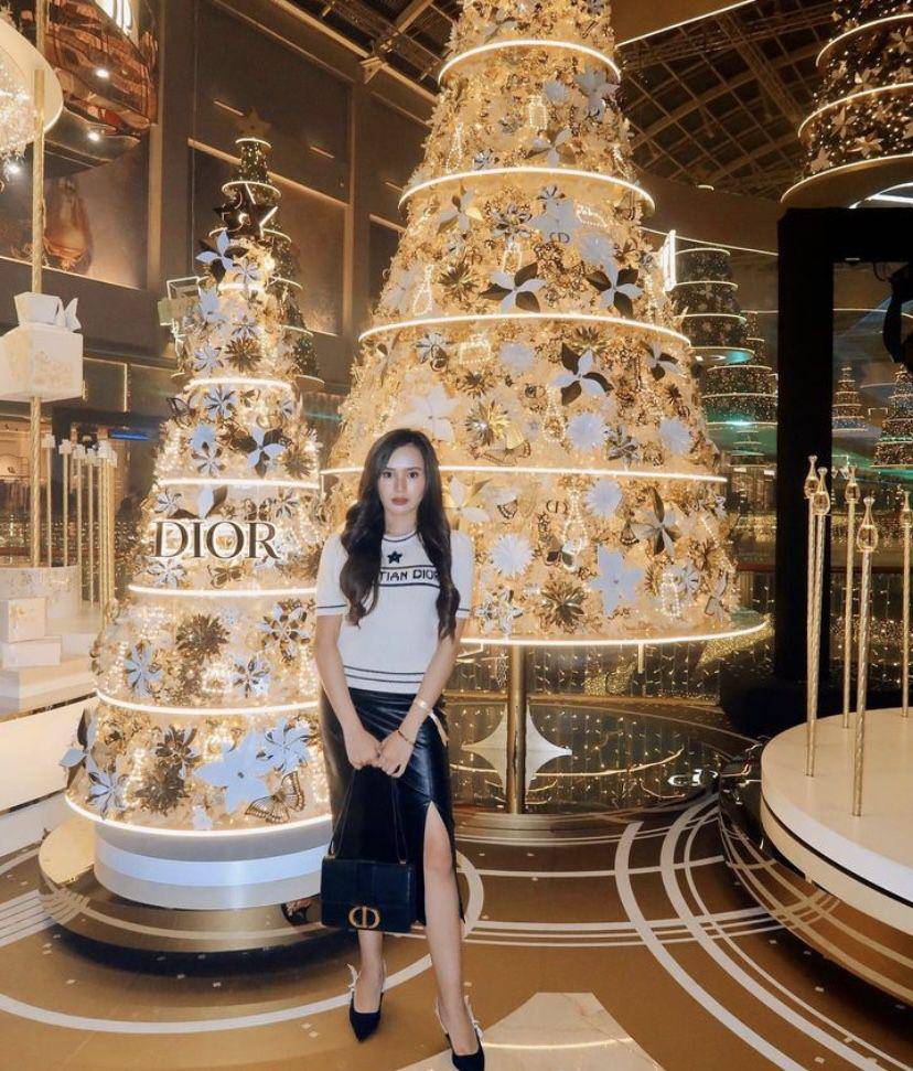 potret Beby Tsabina di event Dior di Singapura (Instagram.com/bebytsabina)