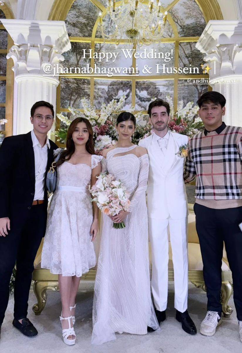 potret artis yang hadir di resepsi pernikahan Jharna Bhagwani dan Husein Nasimov (Instagram.com/brisiajodie96)