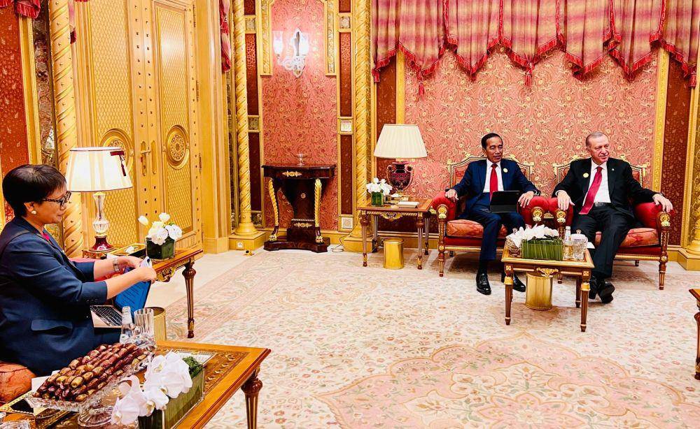 Presiden RI Joko Widodo dan Presiden Turki Recep Tayyip Erdogan. (dok. BPMI)