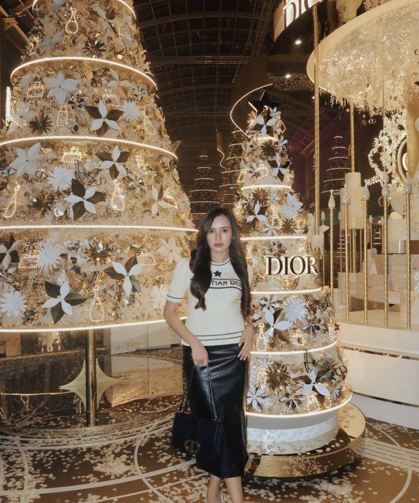 potret Beby Tsabina di event Dior di Singapura (Instagram.com/bebytsabina)