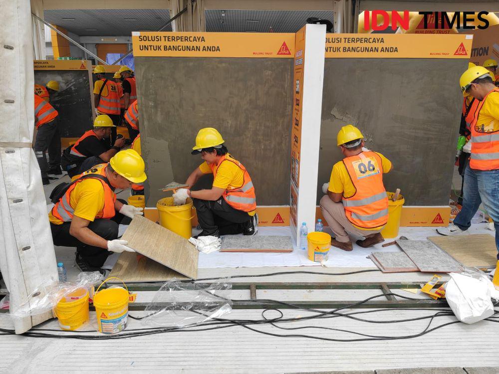 70 Tukang Bangunan Ikut Tiler Competition di Sika Indonesia, Bekasi