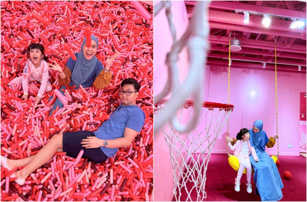 9 Potret Keluarga Nycta Gina Liburan ke Museum Ice Cream Singapura