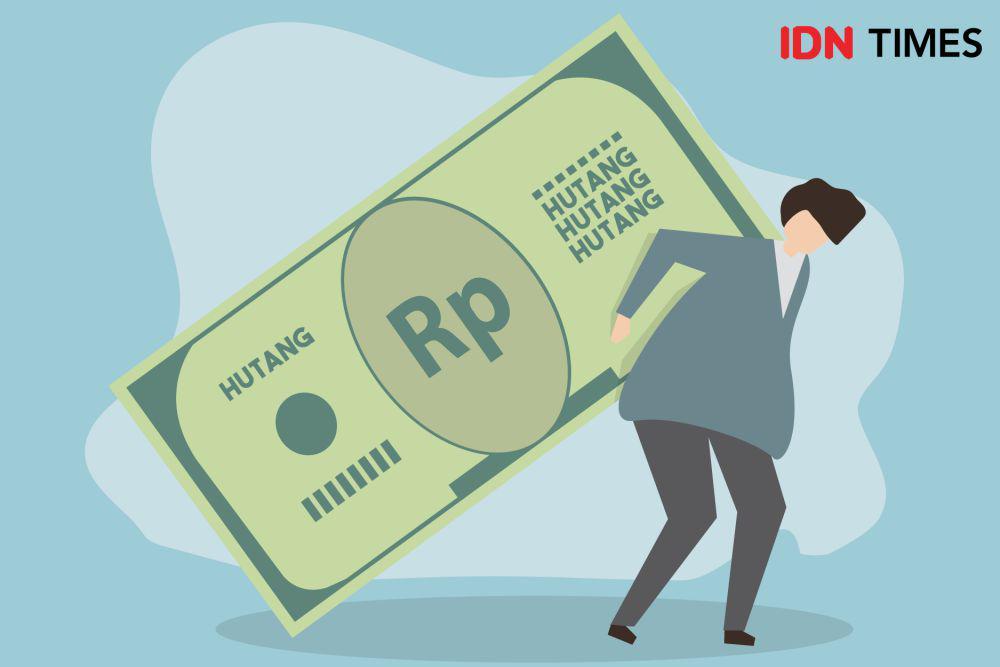 Ilustrasi beban utang. (IDN Times/Arief Rahmat)