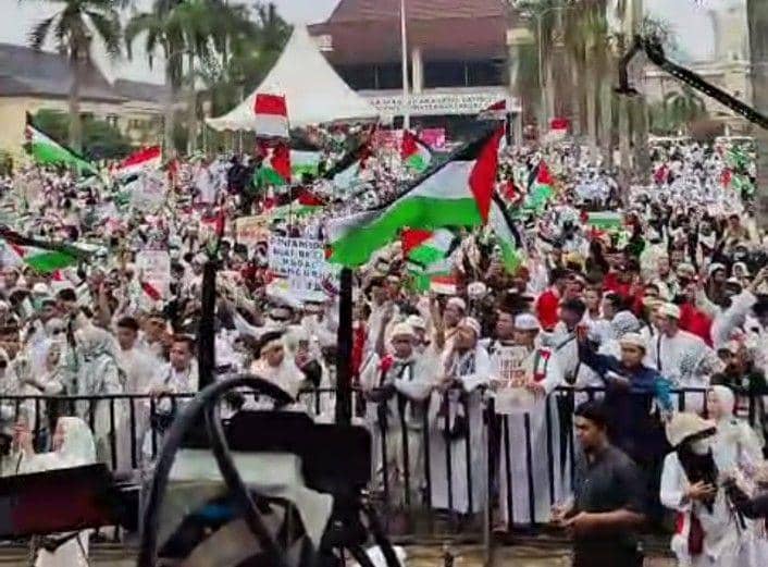 10 Ribu Warga Palembang Ikut Aksi Bela Palestina (IDN Times/Istimewa)
