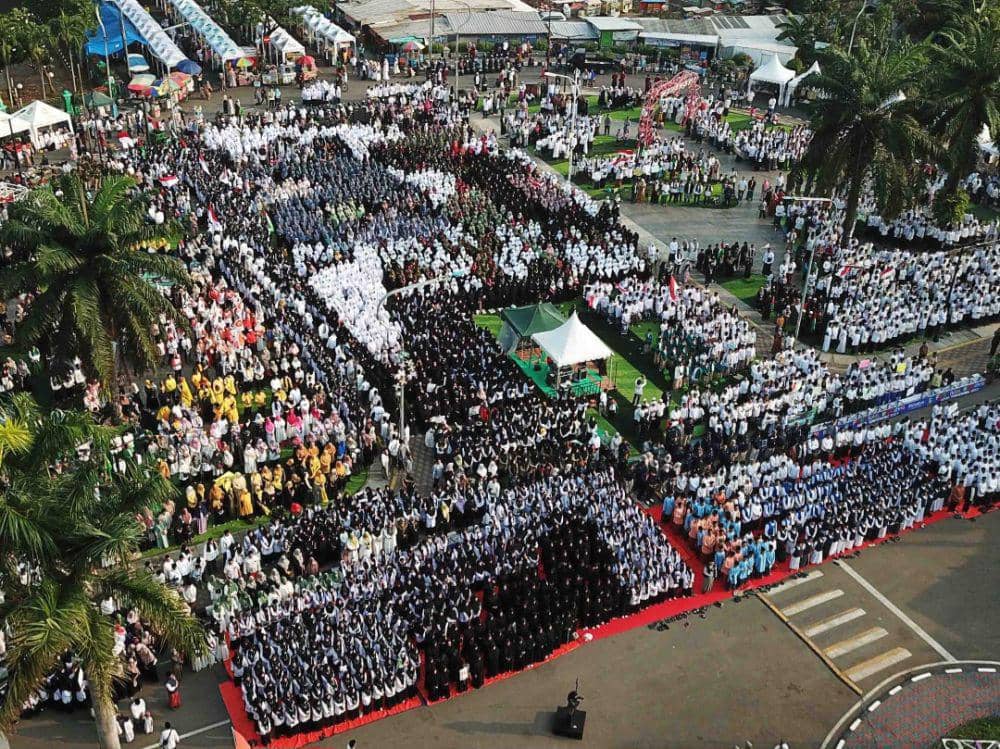 15 Ribu Santri di Kota Tangerang Doakan Warga Palestina