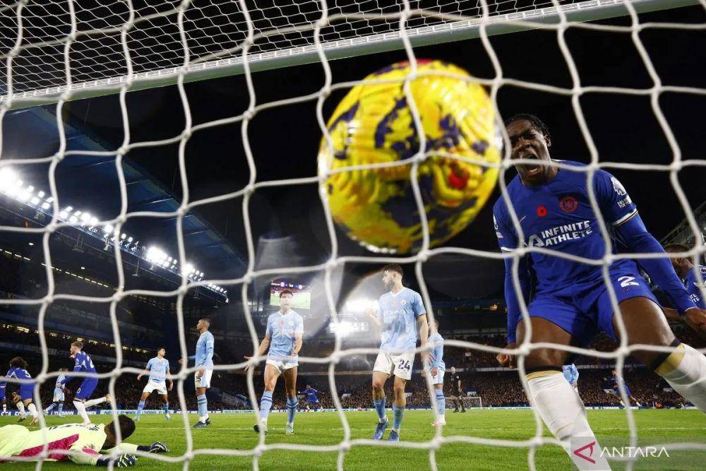 Chelsea berhadapan dengan Manchester City. (ANTARA FOTO/Action Images via Reuters/John Sibley)