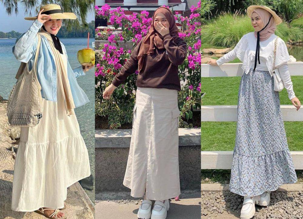 inspirasi OOTD ala influencer hijab (instagram.com/intanghazll_ | instagram.com/skthomsah | instagram.com/stkhomsah