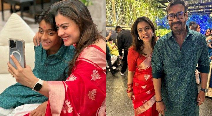 7 Potret Perayaan Diwali 2023 ala Kajol, Seru Bareng Keluarga