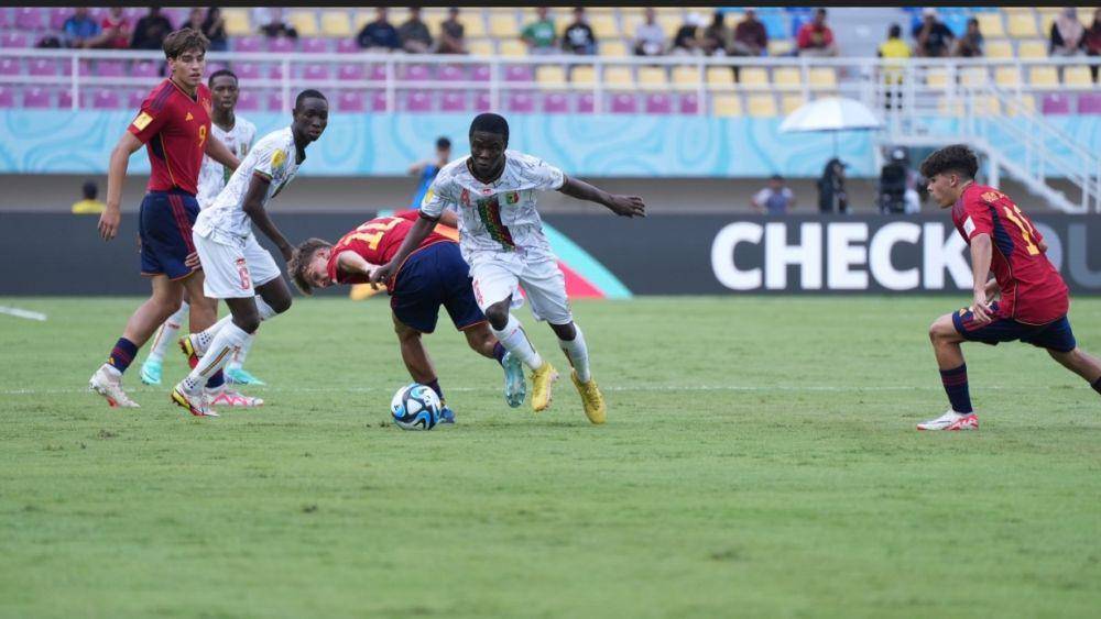 Pertandingan Spanyol vs Mali di Piala Dunia U17 di Stadion Manahan, Solo. (Dok/LOC WCU17/RKY)