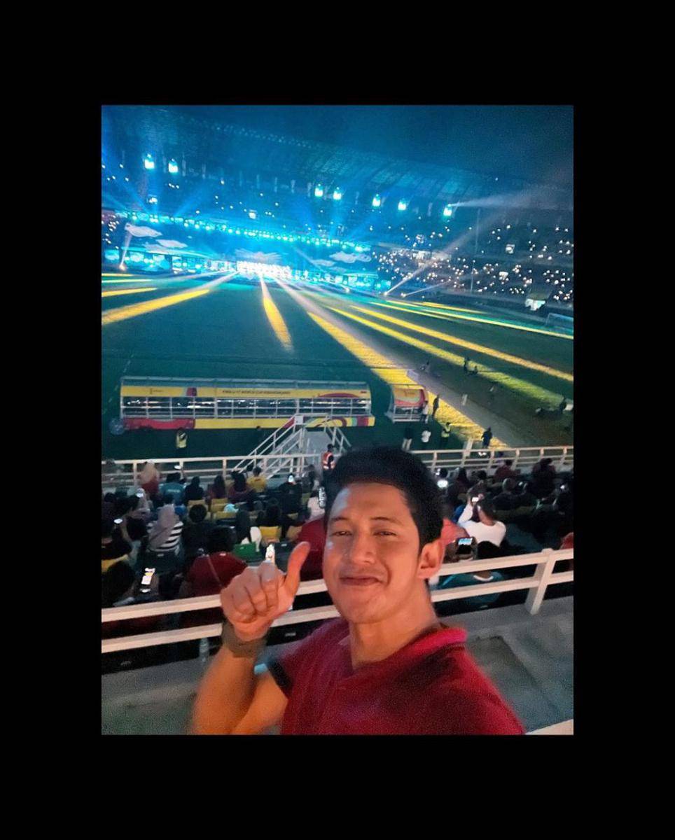 potret Chand Kelvin nonton Piala Dunia U-17 (instagram.com/chand_kelvin)