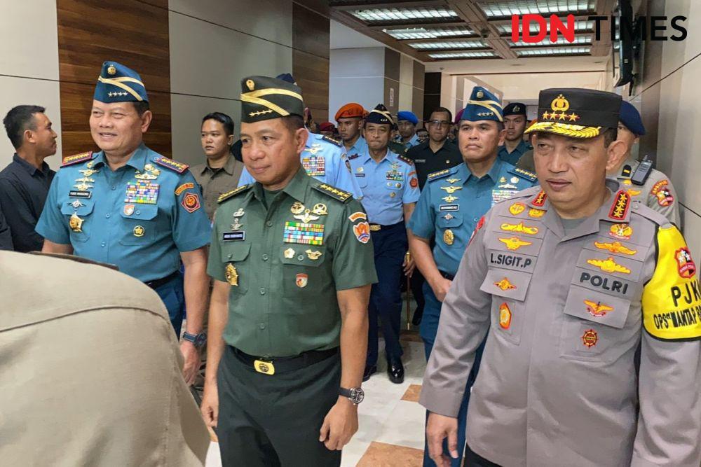KSAD Agus Tiba di DPR, Diantar Panglima Yudo Margono