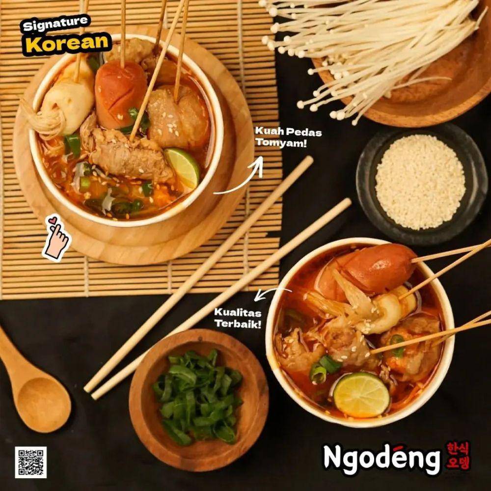 ilustrasi menu Korean Food di kedai Ngodeng Pamekasan (instagram.com/@ngodeng.pamekasan)