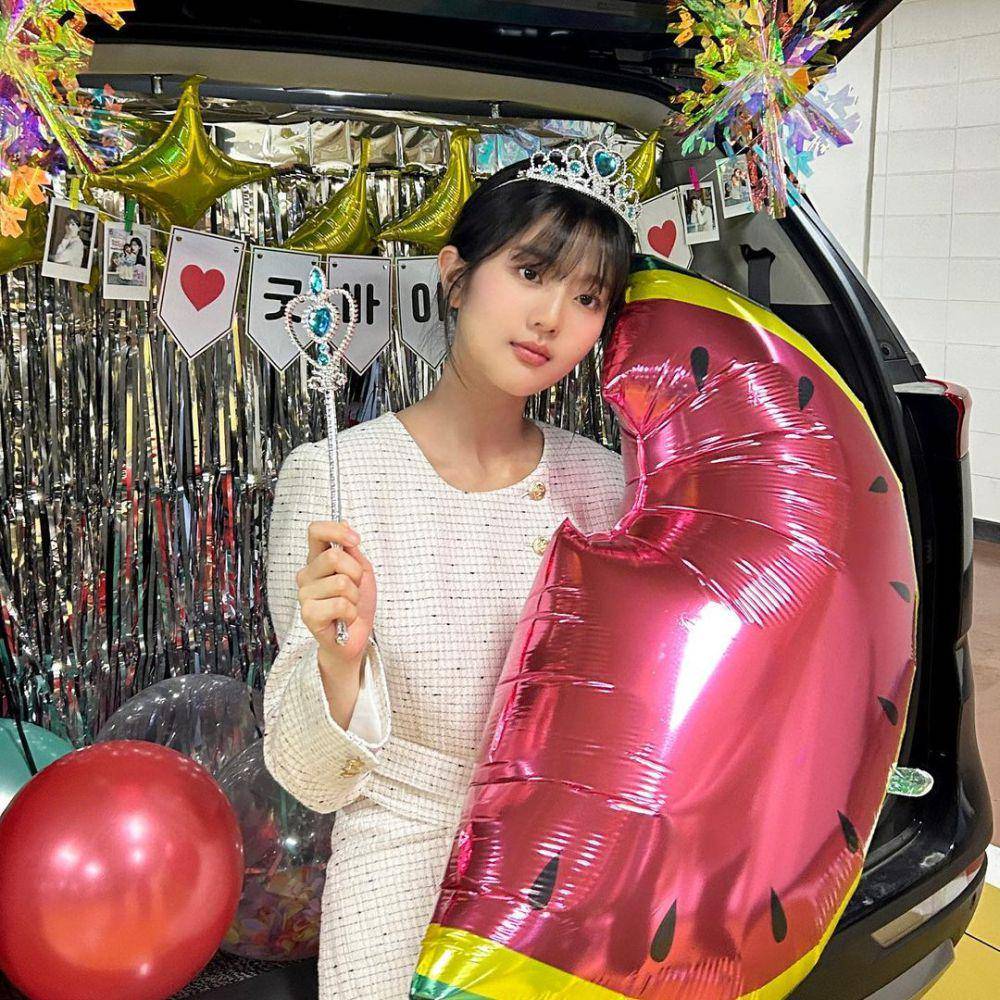 potret Shin Eun Soo di acara farewell drakor Twinkling Watermelon (instagram.com/npioent)