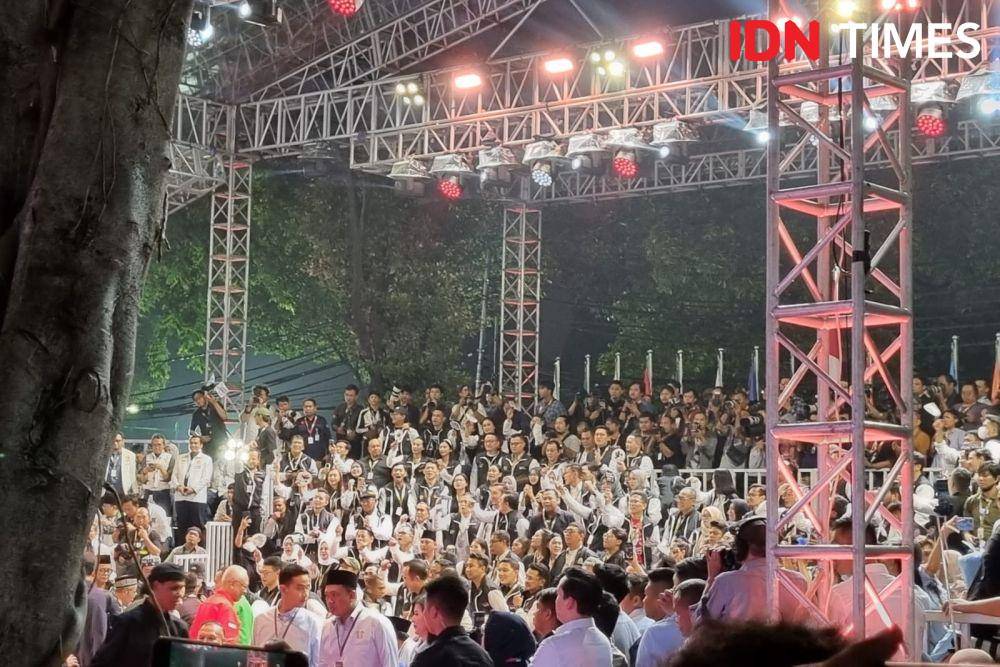 Suasana pengundian nomor urut capres-cawapres 2024 pada Selasa (14/11/2023). (IDN Times/Ilman Nafi'an)
