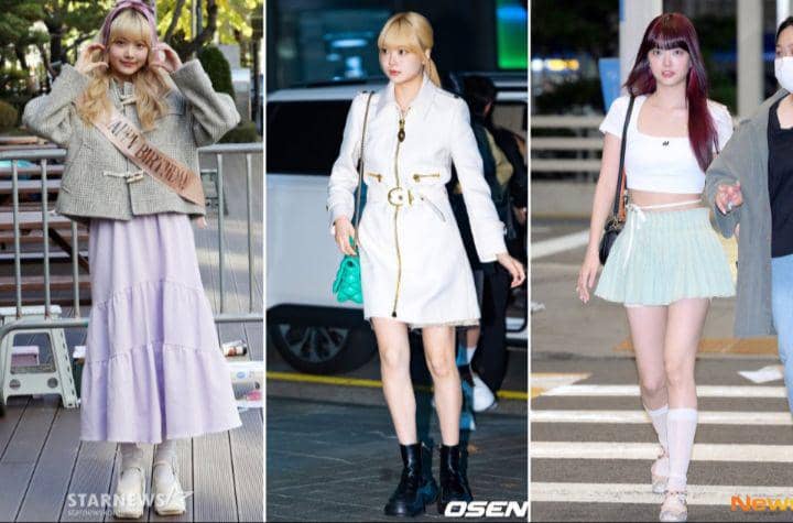 10 Ide Outfit Hangout ala Eunchae LE SSERAFIM, Kekinian Abis!