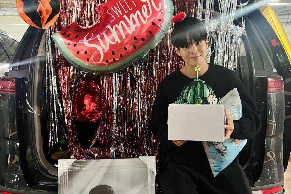 potret Ha Eun Gyeol di acara farewell drakor Twinkling Watermelon (instagram.com/_ryeoun)