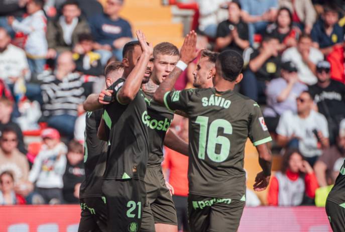 selebrasi pemain Girona (twitter.com/GironaFC)