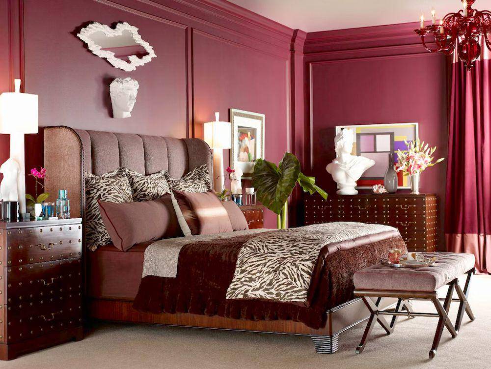 Ide dekorasi kamar tidur Maroon (studio882.com)