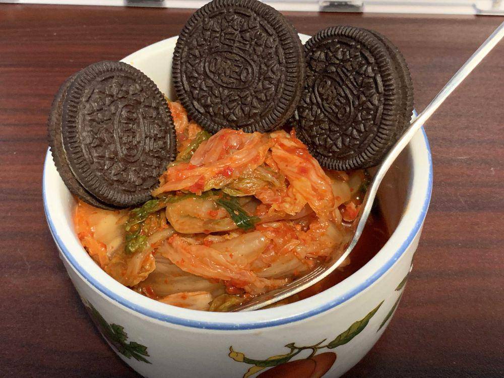 potret kombinasi nyentrik Kimchi dengan makanan lain (reddit.com/user/CertainlyBright)