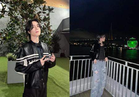 7 Inspirasi Mix and Match Jaket Kulit ala Yugyeom GOT7, Cool Banget!