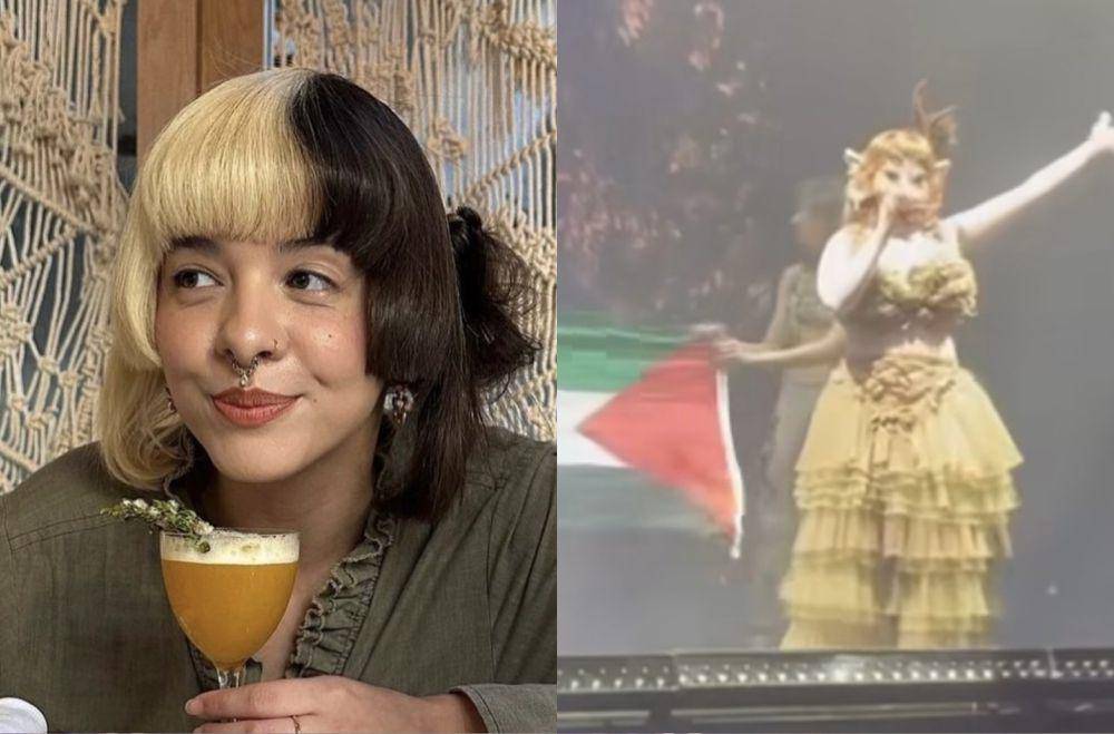 Melanie Martinez kibarkan bendera Palestina saat konser (Instagram.com/melaniessource)