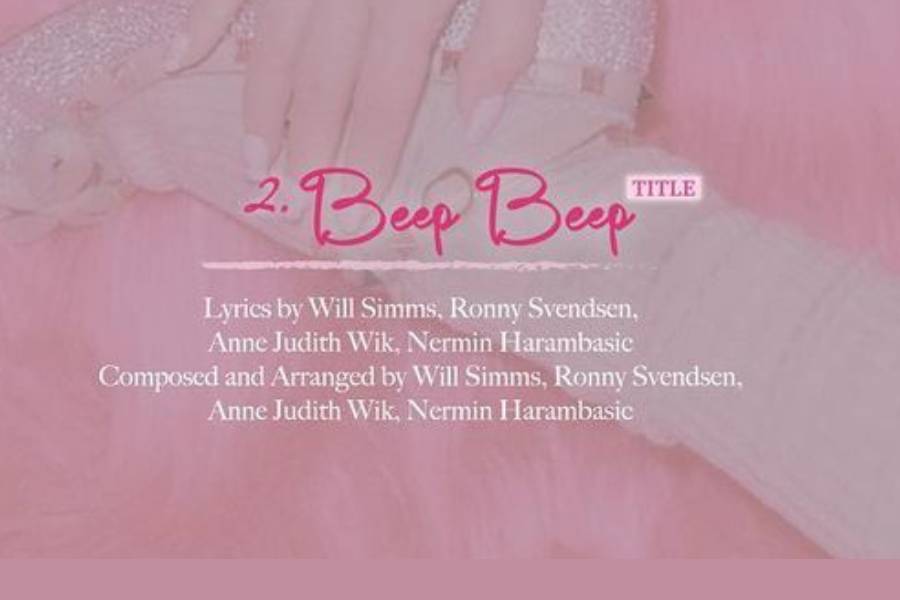 Jessica track list album Beep Beep (instagram.com/jessica.syj)