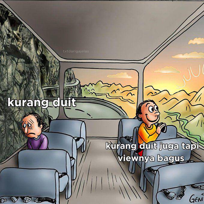 Meme perbedaan yang nyata (x.com//txtdarigajelas)