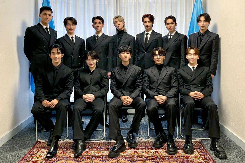 SEVENTEEN saat menghadiri 13th UNESCO Youth Forum (twitter.com/pledis_17)