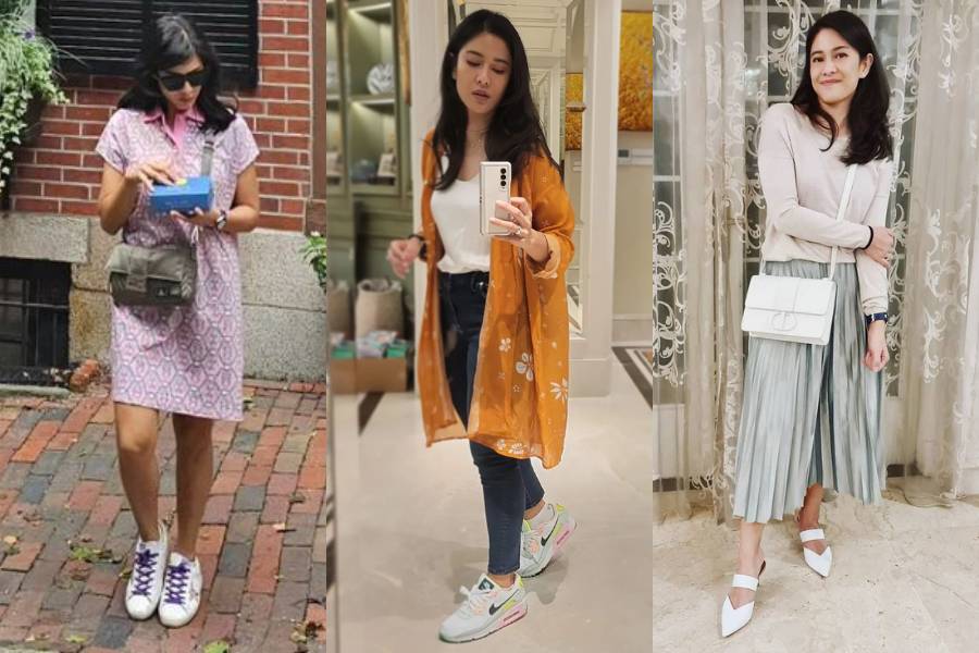 outfit feminin ala Dian Sastro (instagram.com/therealdisastr)