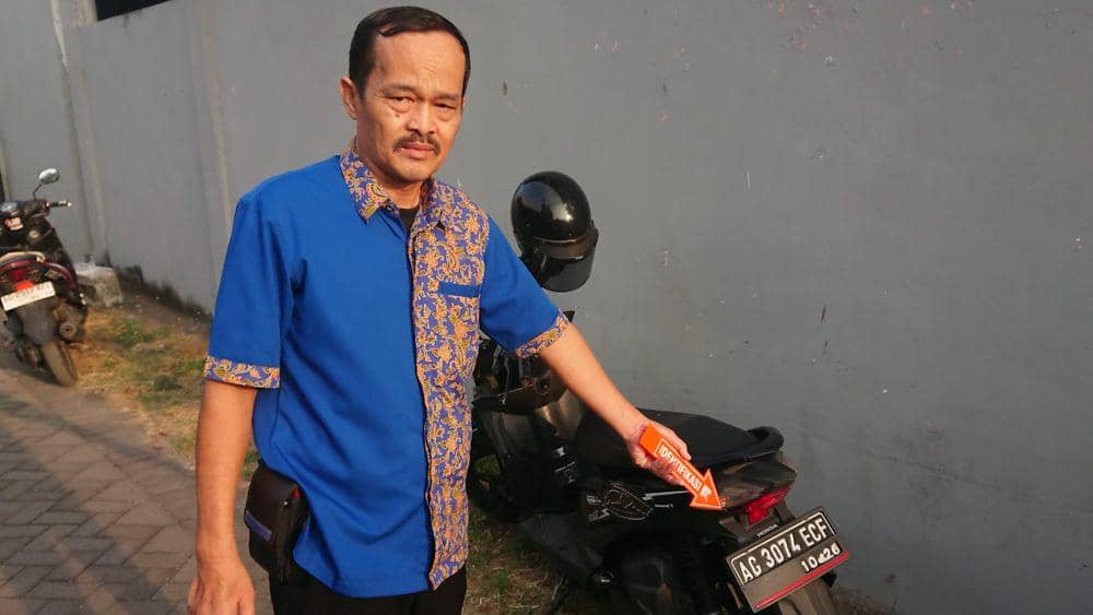 Sepeda motor yang diduga ditinggalkan korban. IDN Times/ Bramanta Pamungkas