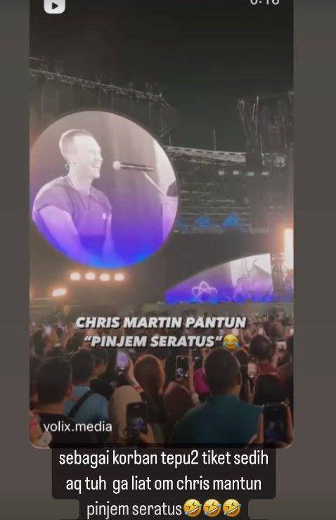 artis kena tipu tiket Coldplay (Instagram.com/ussypratama)