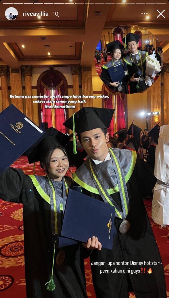 potret wisuda Randy Martin (Instagram.com/rivcavillia)